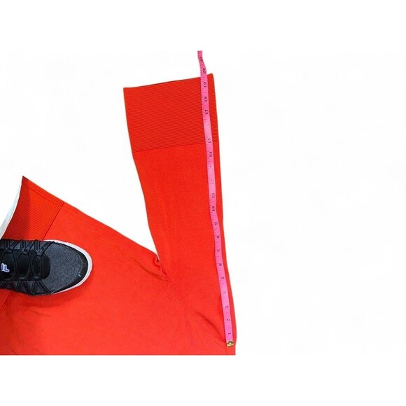 COS Orange Boxy Sweater Women’s Small Cotton Blend 3/4 Sleeve Ribbed Hem - Picture 8 of 8